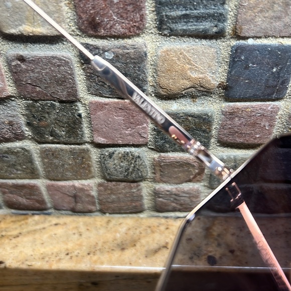 Valentino Garavani Silver Geometric Sunglasses